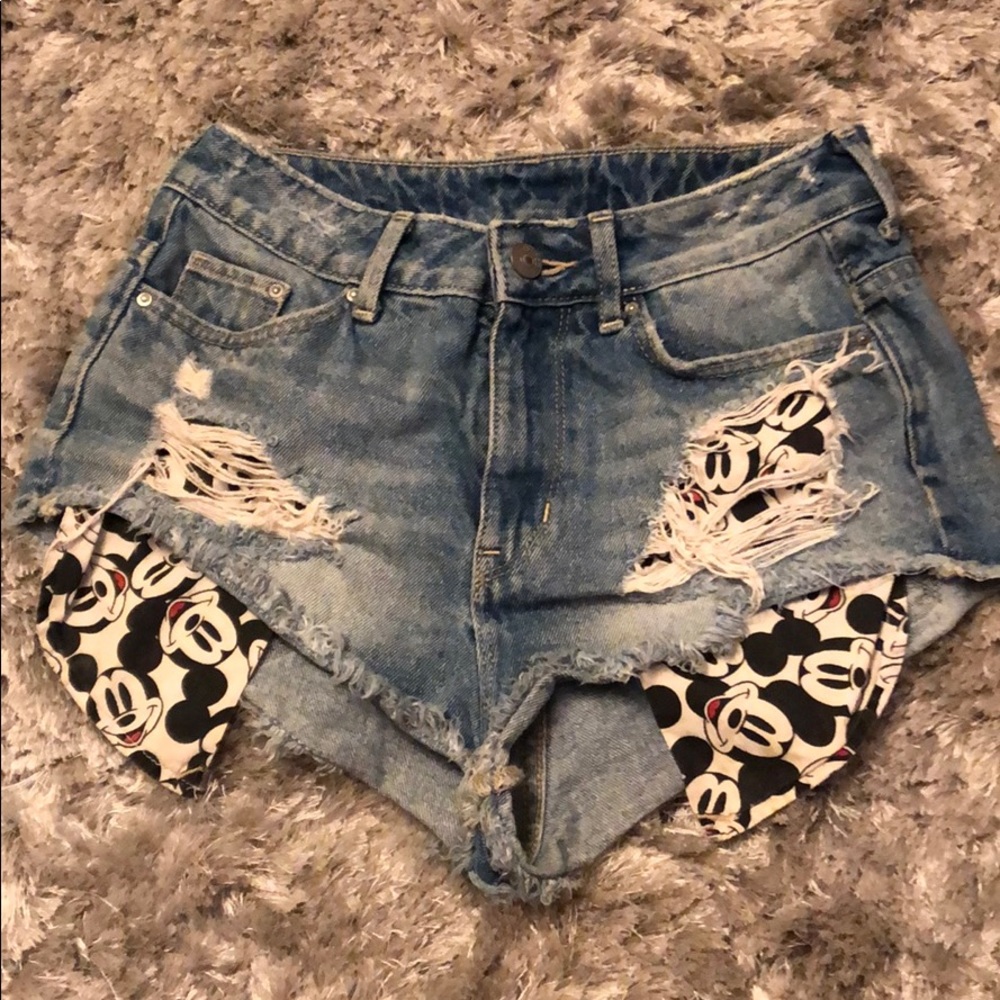 Denim shorts